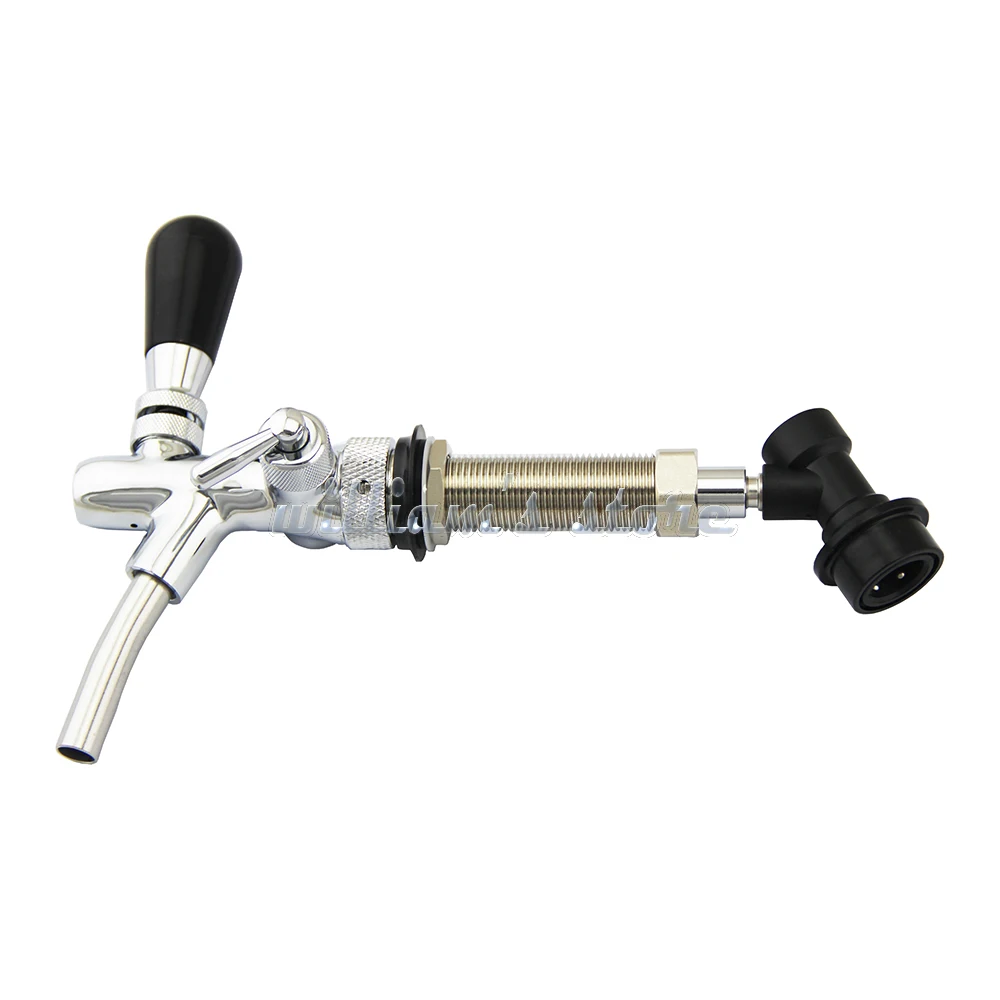 

Beer Tap Faucet & Adjustable Draft Beer Faucet With Chrome Plating Beer Homebrewing Tap With Ball Lock