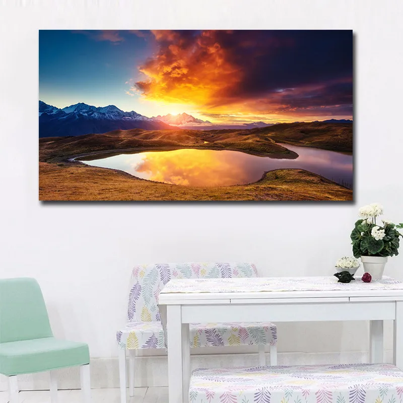 

Custom Modern Quote Canvas Posters Landscape Oil Painting Print Wall Art Painting Decoration Pictures Cheap Dropshipping Art
