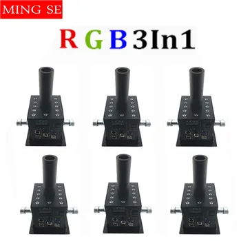 

6pcs/lot 12x3w Led CO2 Jet Machine Co2 Cryo Jet Canon Stage Effect Co2 Fog Machine With Free 3M Co2 Gas Hose