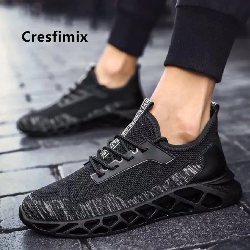 Cresfimix mannelijke schoenen мужской моды удобные кружево до обувь для мужчин прохладный весна спортивная обувь человек для отдыха нескользящая обувь