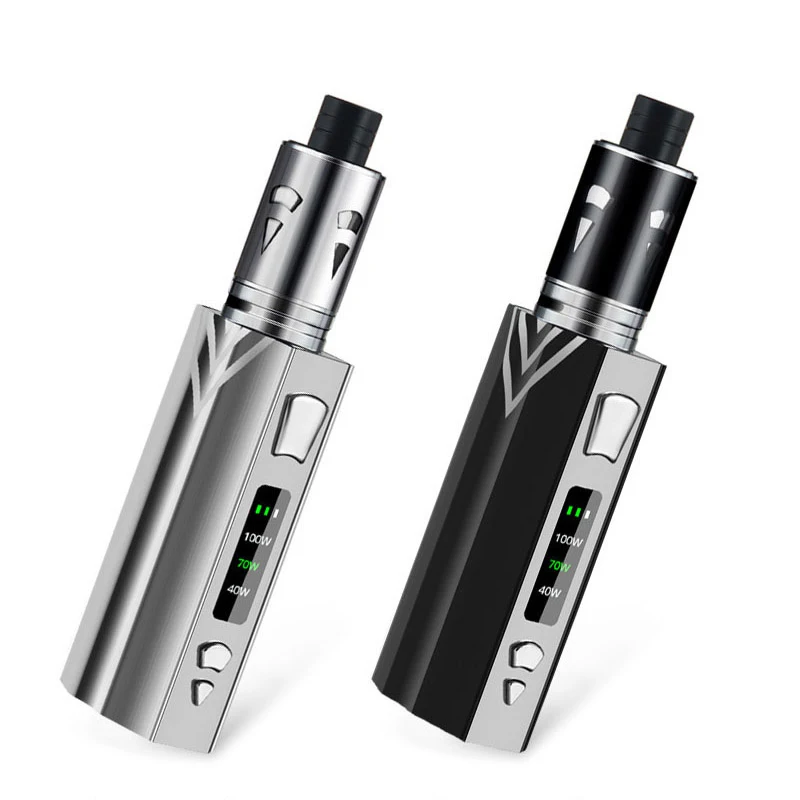 

Original Vape Electronic Cigarette Box Mod kit 100W 2000mAh battery Vaporizer Hookah Vaper e Cigarettes lcd display Big Smoke