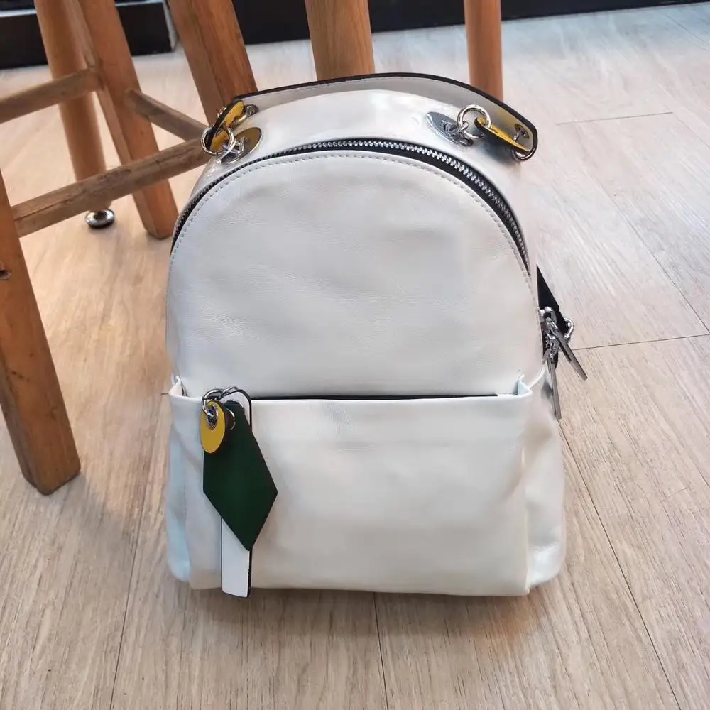

Kafunila Black Women Backpack 100% Genuine Leather Practical Travel Bag Big Schoolbag For Girls Fashion Female Knapsack Laptop
