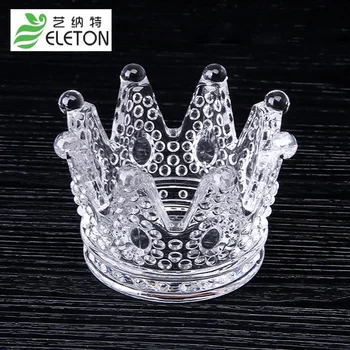 

Eleton The ashtray personalized artificial pressed glass European art crown candle Creative ornaments fashion gift smoking pipe
