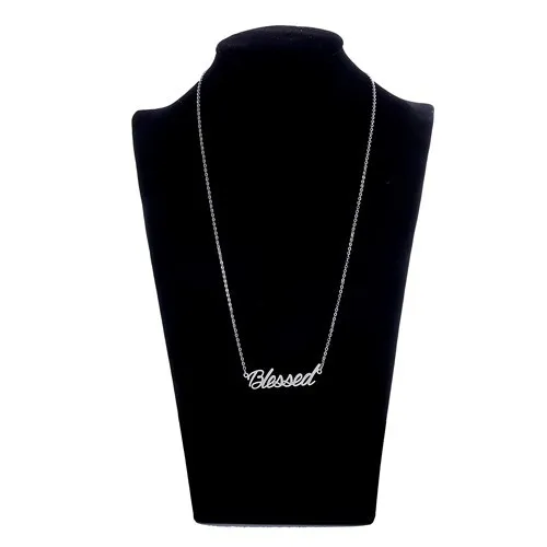 Nameplate Pendant Blessed Name Necklace 