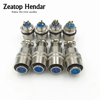 

10Sets XS 8 9 10 Aviation 2 3 4 5 Pin Connector 8mm 9mm 10mm Push-pull Circular Quick 3A 250V Male and Female Plug Connector