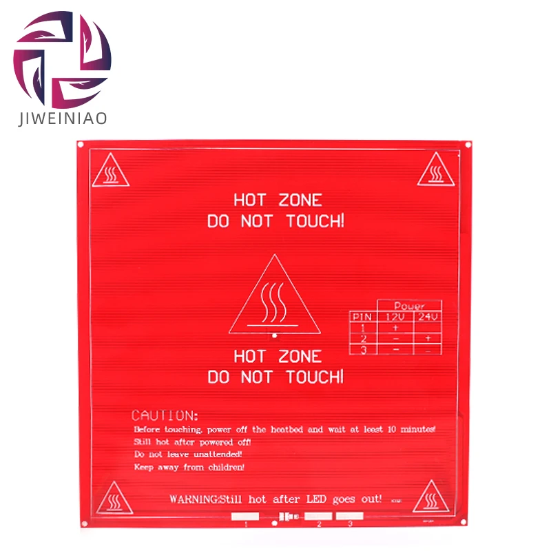 JIWEINIAO обновленный MK2B кровать с подогревом PCB heatкровать двойной 12 в 24 в красный MK2 B Горячая кровать 3D принтеры часть тепла 214 мм x 214 мм аксессуары