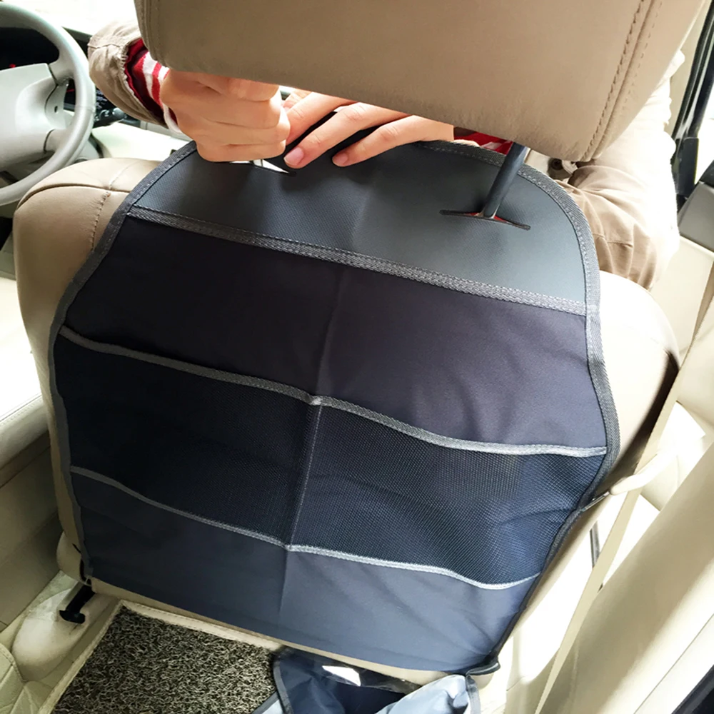 YOSOLO Car Seat Back Protector Bag Holder Anti Dirty Mat Automobiles Seat Covers Storage Food Drink Bottles Universal