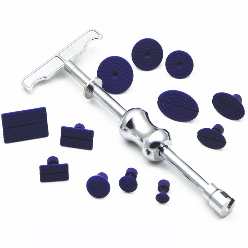 13pcs Dent Puller Removal Slide Hammer Tool Auto Paintless Dent Repair Glue Tabs Car Body Repair