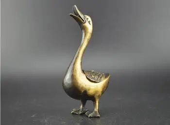 

Collection,duck, incense burner sculpture pure copper little duck home furnishing handicrafts ruler 8.5*4.5*16cm
