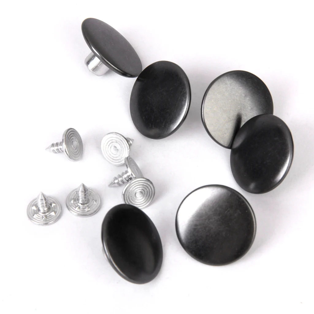 12 Sets Metal Buttons Denim Jeans Button Stud Hammer On DIY Craft Replacement Repair Part for Clothes Sweaters Sewing Supplies