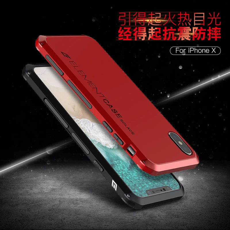 

For iPhone XS XS Max Aluminum Metal Frame Back Cover For iPhone XS Max Capa Fundas Shockproof Coque For iPhone XS