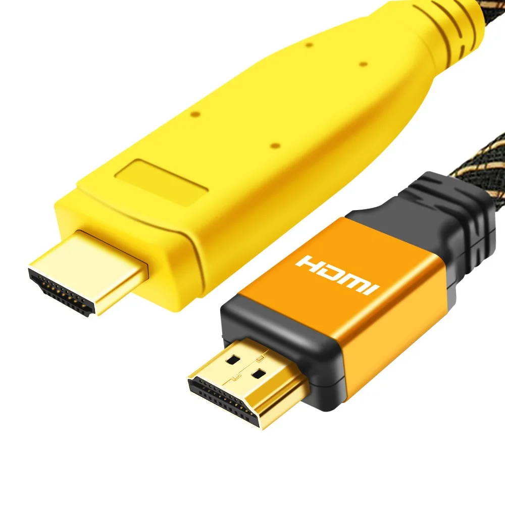 

V1.4 1080P HDMI Cable Male to Male Gold Plated Nylon Braided Built-in IC HDTV HDMI Cable 3D 25M 30M 35M 40M 45M 50M 60M 70M