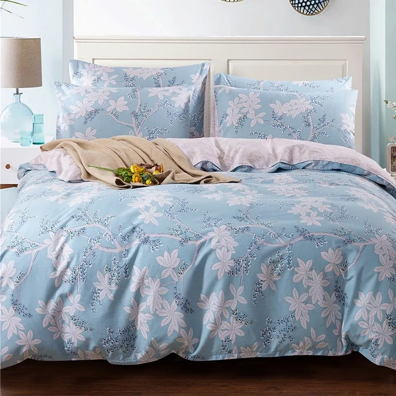 Хлопок постельное белье Твин Полный queen King Размеры домашний текстиль мягкий набор пододеяльников для пуховых одеял наволочки