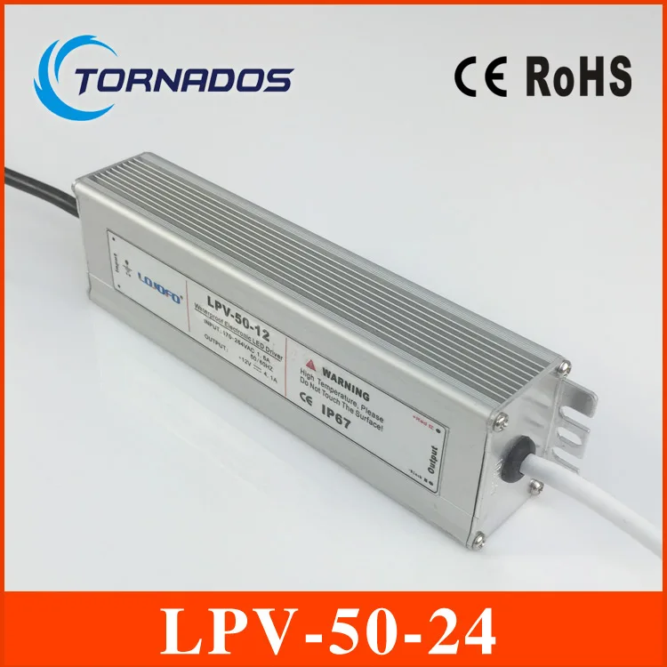 LPV 50 24 Водонепроницаемая светодиодная серия В постоянного тока 100 ~ переменного