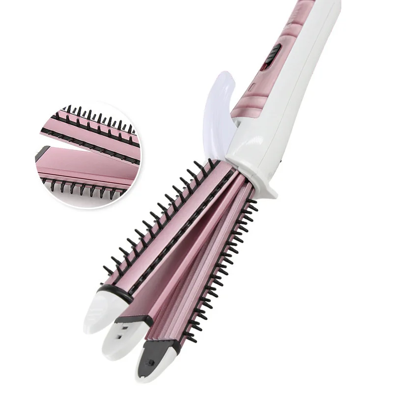 

Kemei 3 In 1 Professional Corrugated Iron for Hair Wave Corrugation Flat Irons Electric Hair Straightener Curler Styling Tools