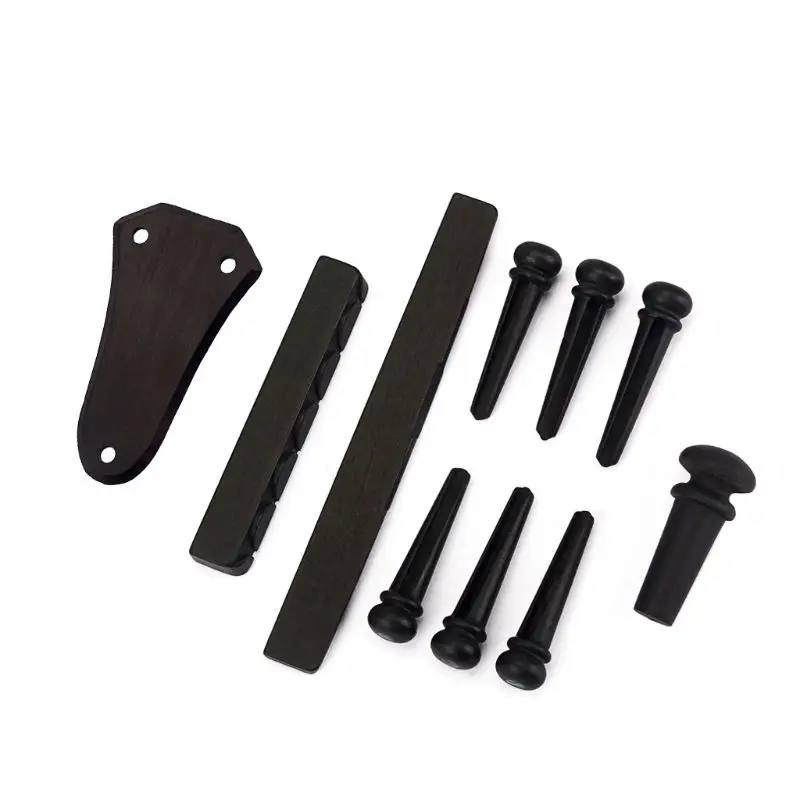 

Guitar Pin end Pin And Truss Rod Cover and Saddle Set For Acoustic 6 string