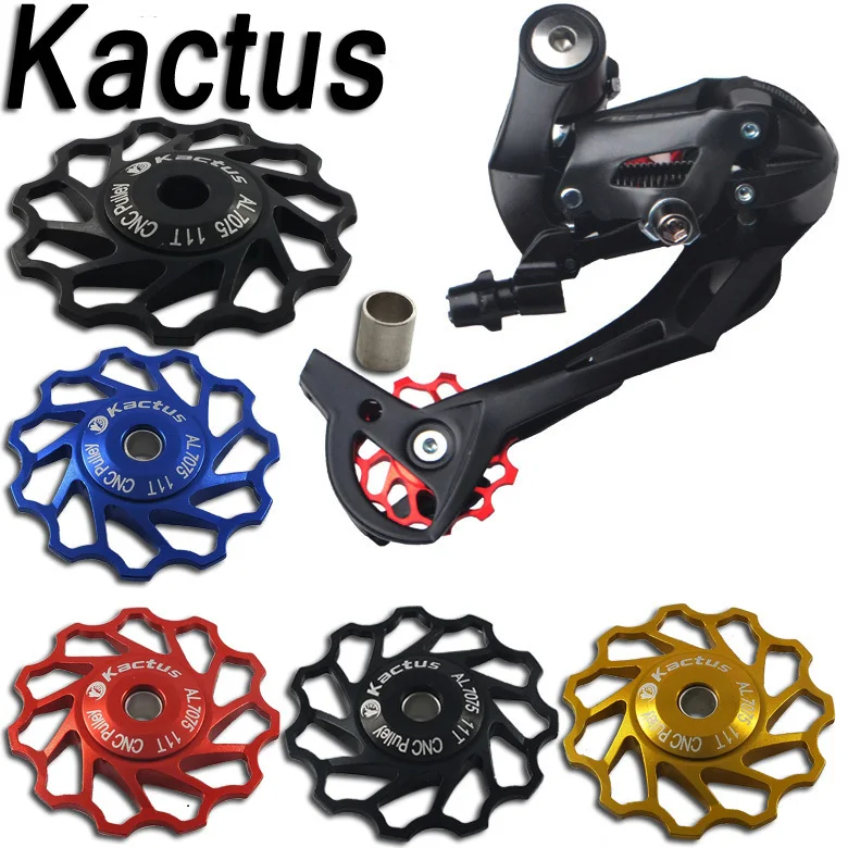 

7/8/9/10 speed For Shimano Downhill MTB Road cycling bicycle Bike Rear Derailleur 11T alloy bearing rolling wheels 1pcs
