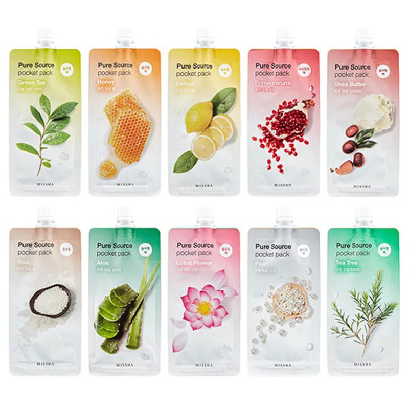 Korea Cosmetics MISSHA Pure Source Pocket Pack 10ml Sleeping Mask Deep