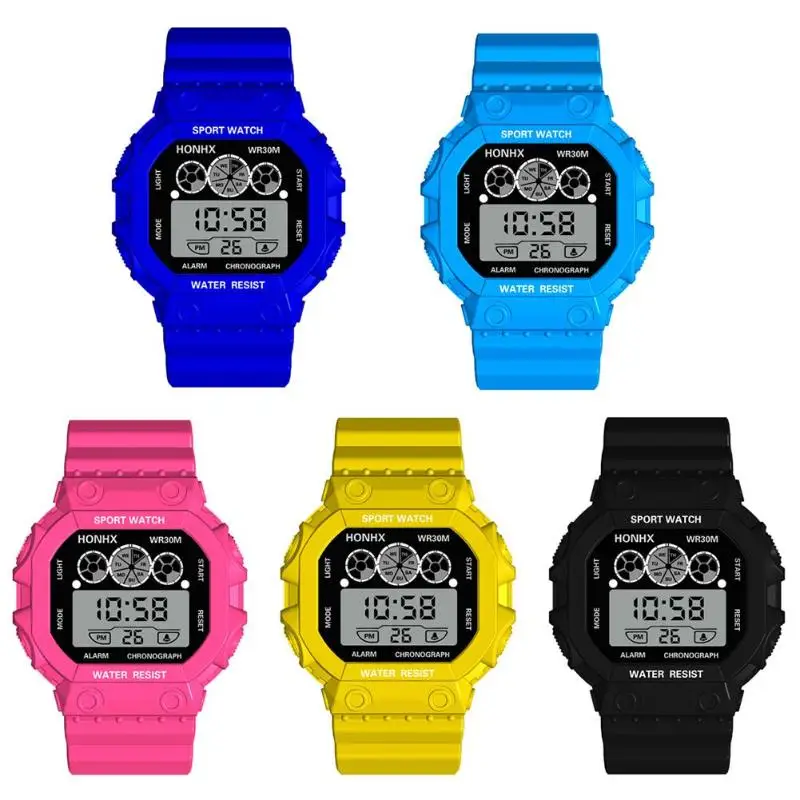 HONHX Reloj Digital Hombre мужские спортивные часы водонепроницаемые светодиодный цифровые военные электронные часы мужские Montre Homme