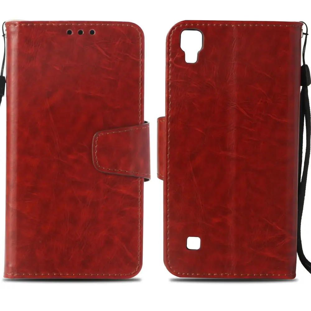 Винтажный флип чехол для LG X Style K200ds K200DS кошелек с отделением карт кожаный