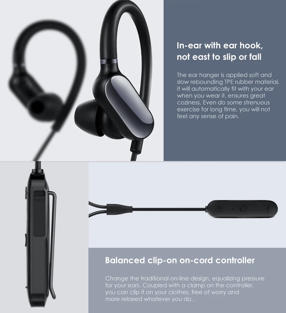 Original Xiaomi Wireless Stereo Music Bluetooth Sport Earbuds with Mic - Mini Version