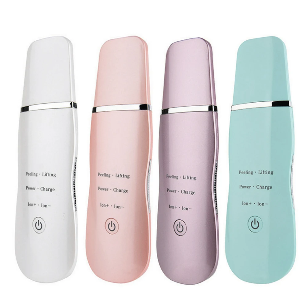 

Rechargeable Ultrasonic Pealing Vibration Massager Skin Scrubber Facial Cleaner