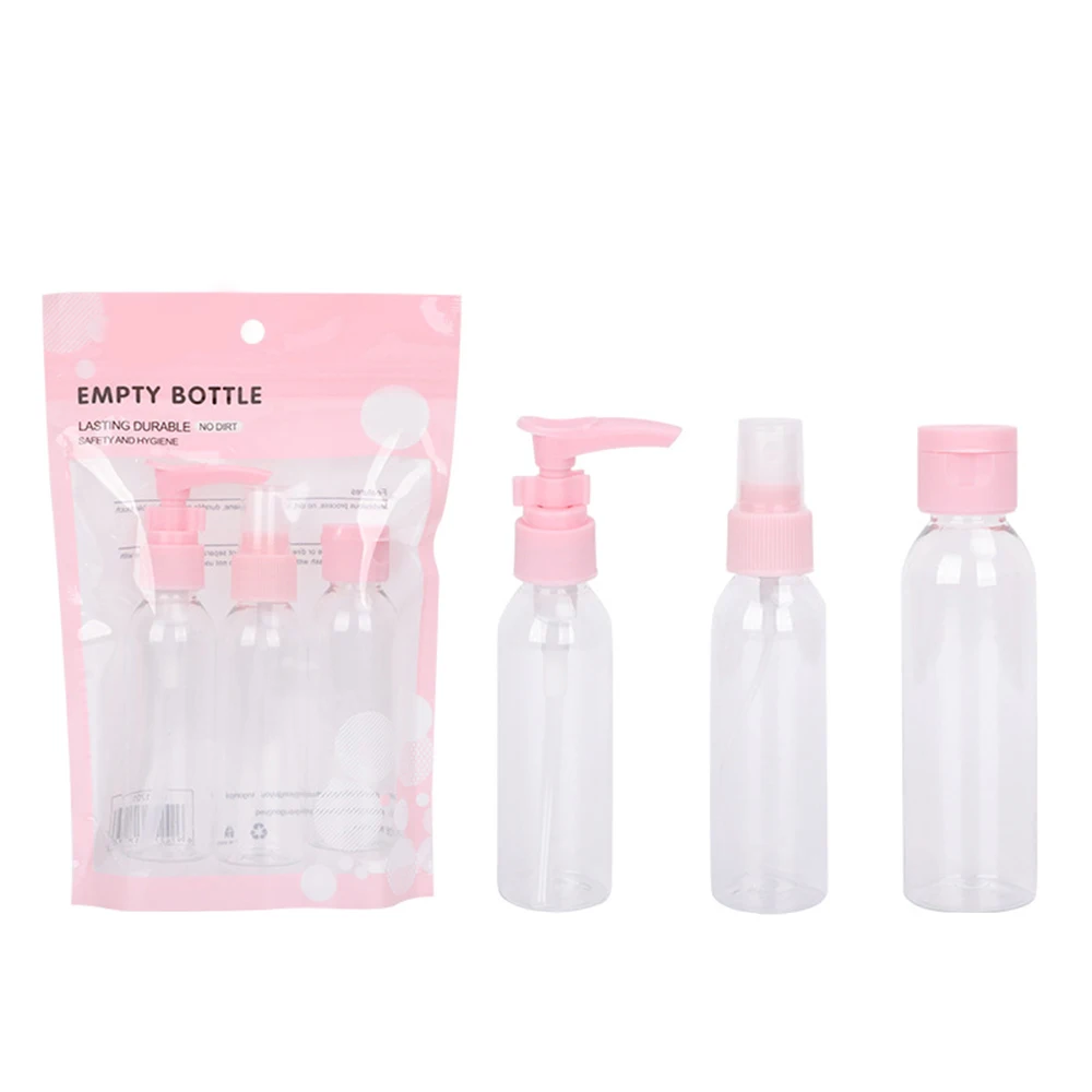

3Pcs Cosmetic Empty Jar Travel Set Makeup Face Cream Container Bottles