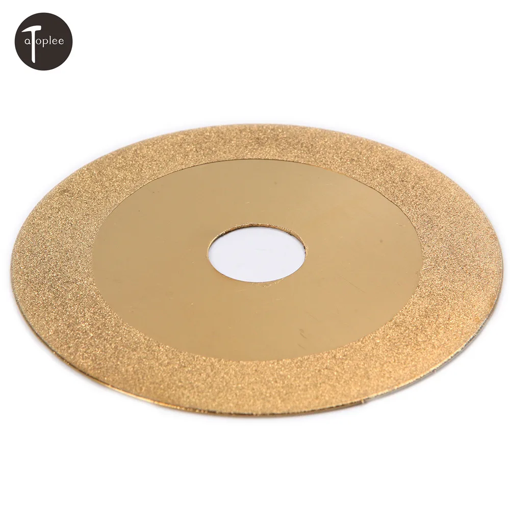 

1PCS 100mm Gold Tone Diamond Cutting Wheel Saw Blade Cutting Disc Tools 15mm Center Sag Or 20mm Flat Dremel Metalworking Tools