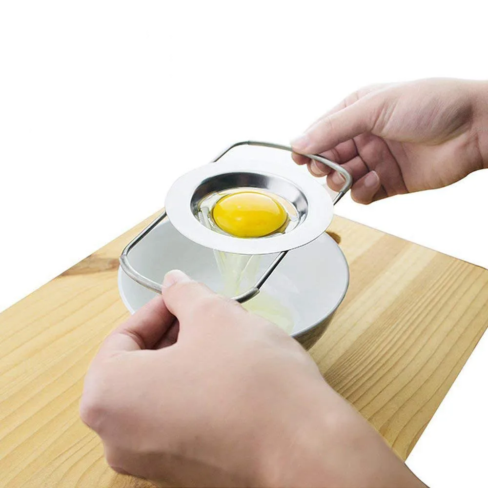 

Egg Yolk Protein Separator Separator Egg Tools Practical Stainless form for fried eggs cooker egg pancake mold home gadgets