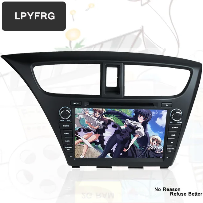Top 8" HD 1024*600 Octa Core Android 8.1 Car DVD Radio GPS Navigation Player for Honda Civic Hatchback 2014 2015 DVR Automotivo 2