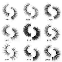 Visofree Eyelashes 3D Mink Eyelashes Crossing Mink Lashes Hand Made Full Strip Eye Lashes 34 Styles New Package cilios naturais