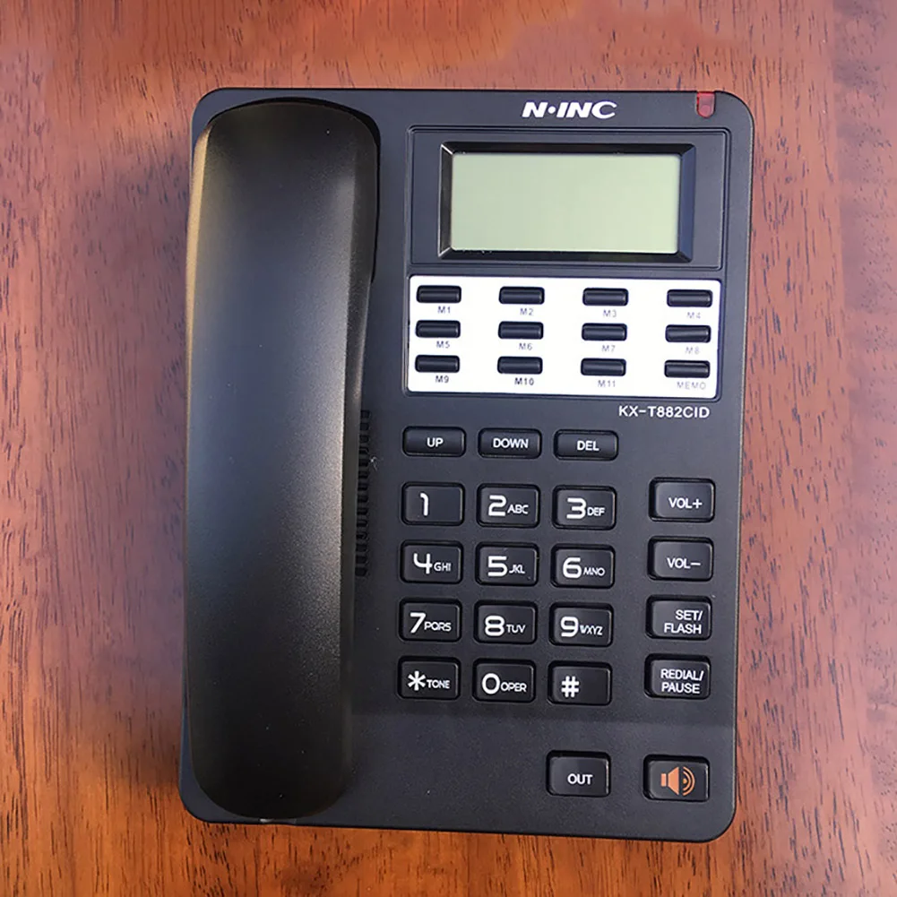 KX-882 الإنجليزية ثنائي حفرة شاشة الكريستال السائل المتصل ID زارة الداخلية فندق الهاتف