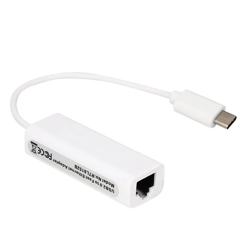 10/100 Мбит/с USB C Ethernet адаптер сетевой карты USB-C к Ethernet RJ45 Lan для MacBook Windows 7/ 8/10 Тип C Ethernet