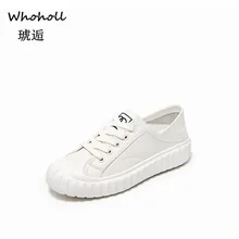 Whoholl Women Vulcanized Shoes Genuine Leather Lace Up Round Toe Casual Women Shoes Fashion Women Shoes Footwear Plus Size 35-40 цена Whoholl Women Vulcanized Shoes Genuine Leather Lace Up Round Toe Casual Women Shoes Fashion Women Shoes Footwear Plus Size 35-40 цены онлайн