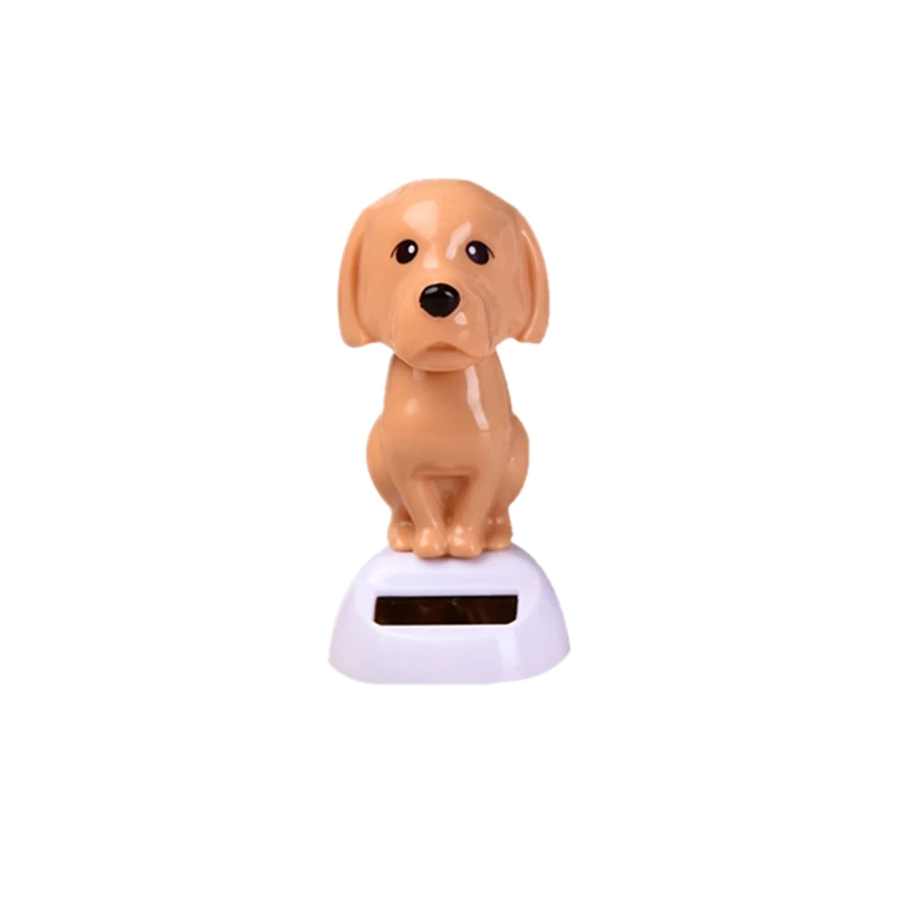 Автомобильный орнамент ABS Солнечная голова дрожащая кукла качающаяся голова собака автомобильное украшение игрушки Авто декоративная собака декорированная кукла подарок