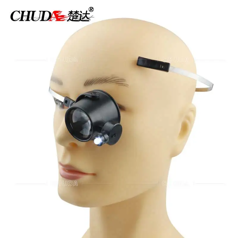 CHUDA 15X светящаяся лупа для глаз без помощи руки светодиодная ремонт часов