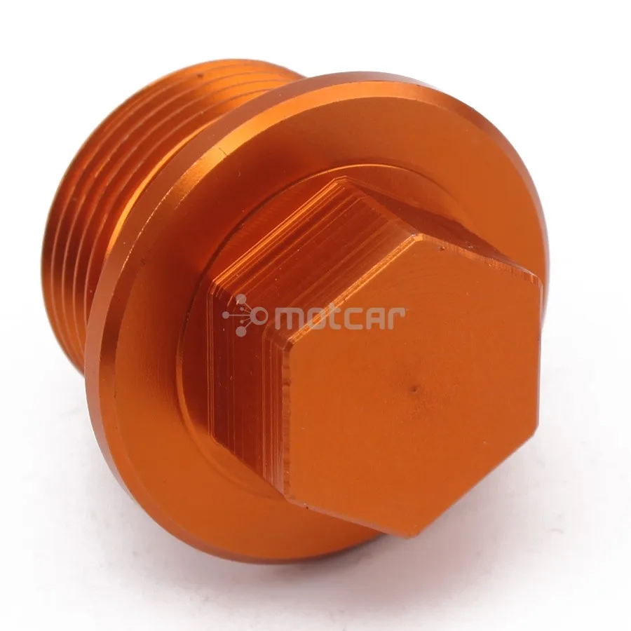 Orange Aluminum Billet Engine Oil Drain Plug Nut Bolt Screw for KTM