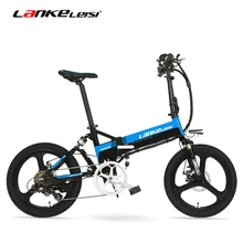 48V 10Ah 20 ''складной E велосипед, с интеллектуальным велосипедным компьютером, алюминиевая рама, подвесная вилка из высокоуглеродистой стали, интегрированное колесо