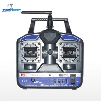 

Flysky FS-T4B AFHDS 2.4GHz 4CH Radio4 Channel Transmitter + R6B Receiver for RC Airplane