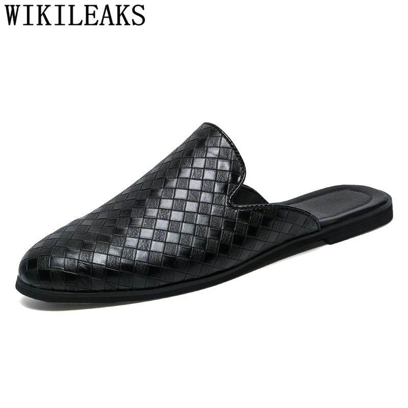 Designer Mens Shoes Casual Loafers Leather Formal Dress Slippers Slip On Men Tenis Masculino Adulto Mocassin Homme | Обувь
