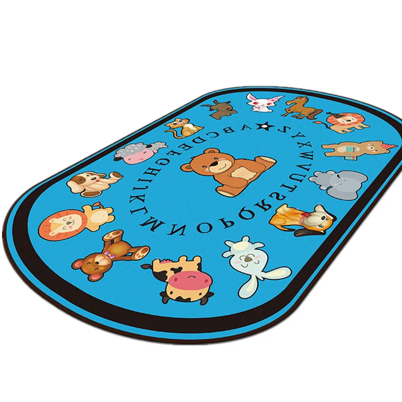 

Oval Shape Cartoon Kids Rug Developing Mat Baby Play Mat Toys for Children Mat Playmat Baby Literacy Carpets in Nursery Play