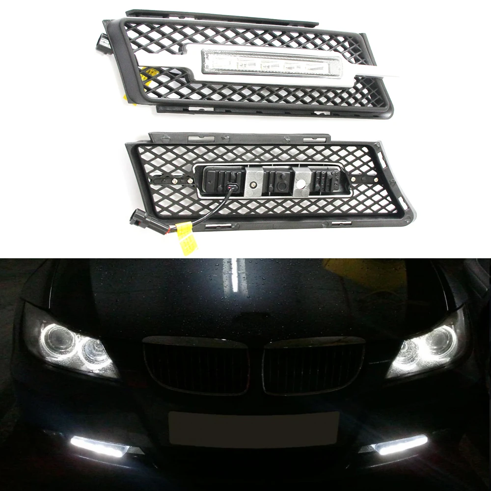 2017 New 2X 5 LED Car Daytime Running Light DRL Daylight Lamp with Turn
