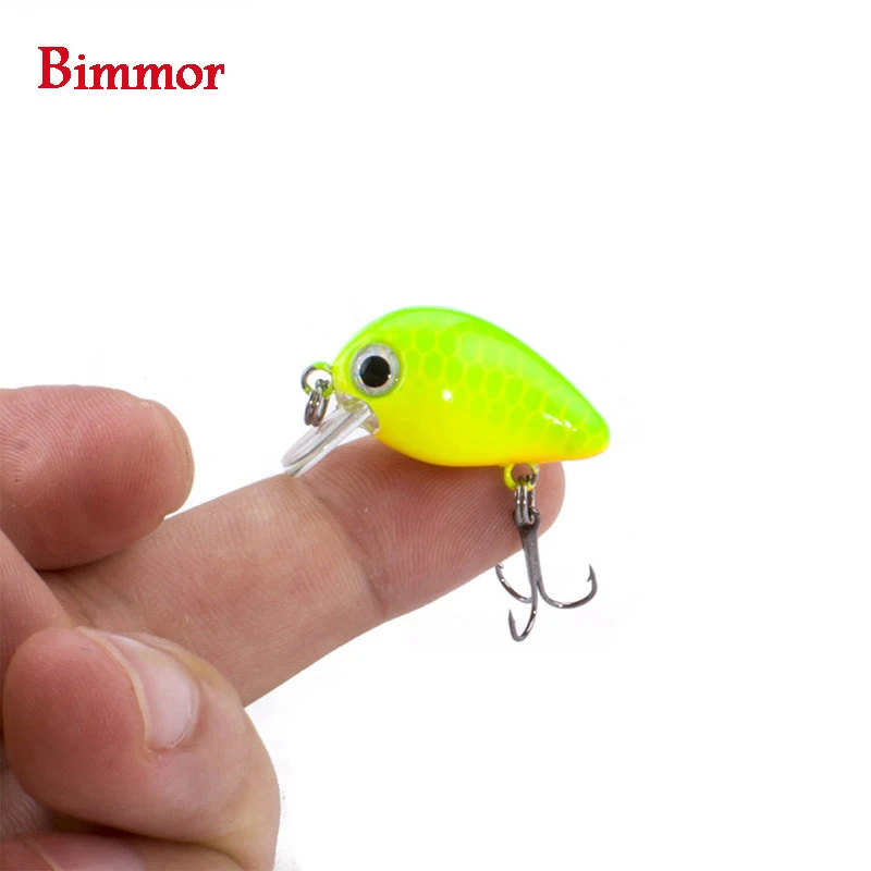 Bimmor 1 قطعة/الوحدة 1.8g 3 سنتيمتر توبواتر 0.1-0.5 m المتذبذب اليابان البسيطة Crankbait الطعوم مع صندوق بلاستيكي 1 يطير الصيد إغراء مجنون المتذبذب