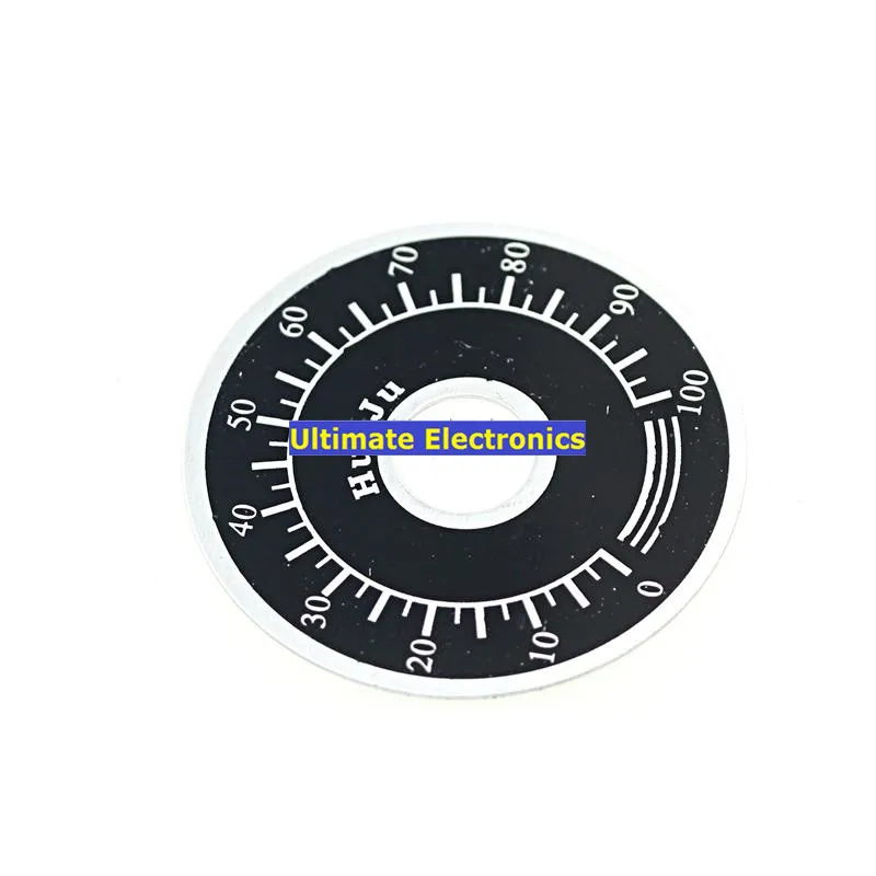 

10pcs TOPVR 0-100 potentiometer knob scale scale digital dial can be equipped with WTH118 WX112
