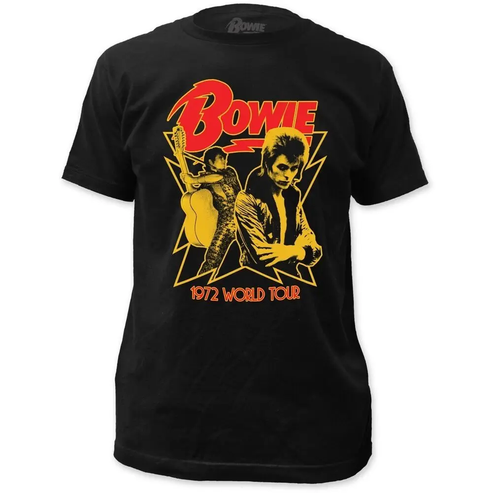

Authentic David Bowie 1972 World Tour Concert Vintage Distressed Soft T-Shirt