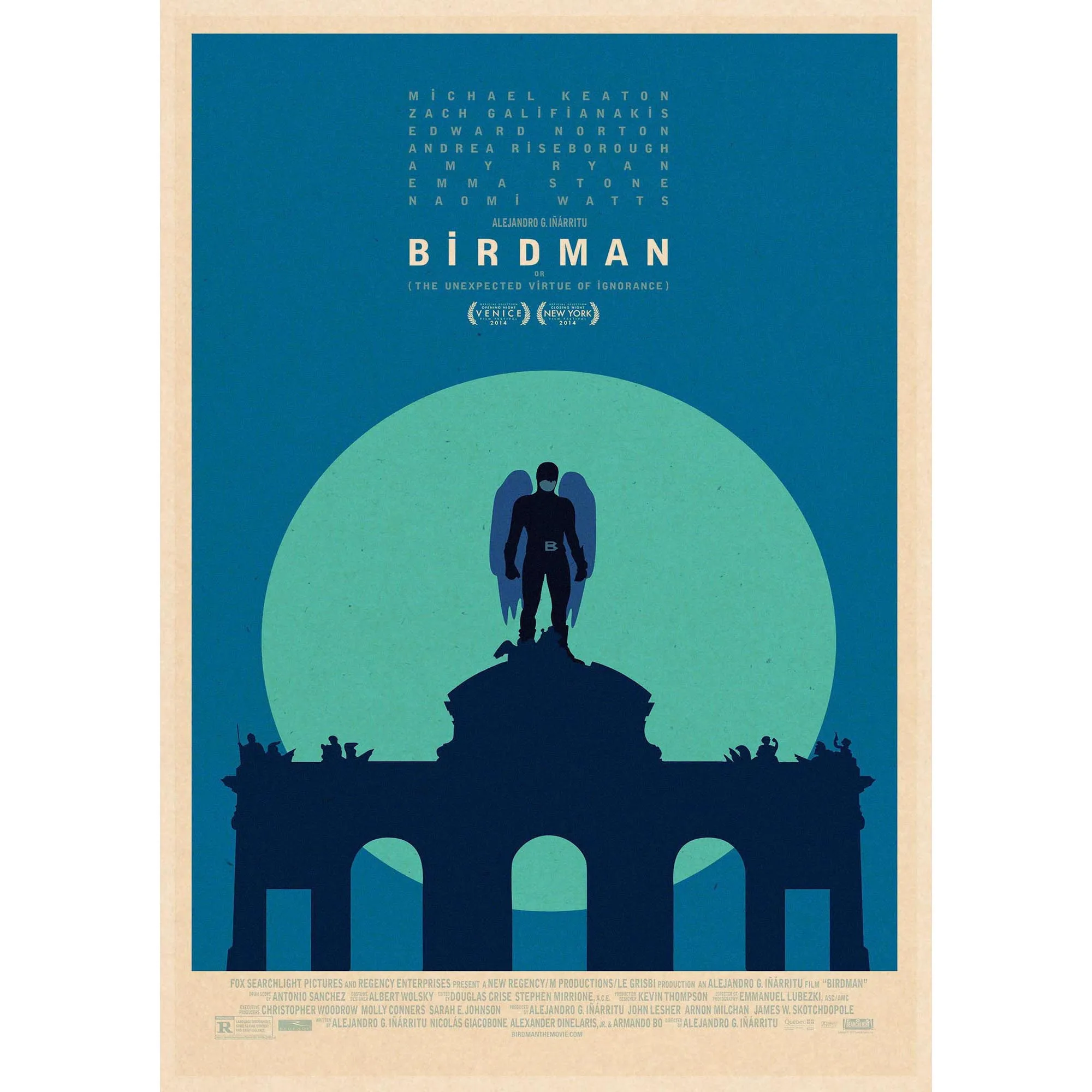 Birdman украшение для дома крафт фильм постер Рисование ядро наклейки на стену 42*30
