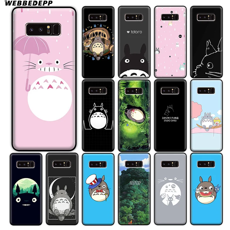 WEBBEDEPP My Neighbor Totoro Soft Silicone Case for Samsung Galaxy A9 A8 A7 A6 Plus 2018 A5 A3 2017 2016 Note 9 8 |