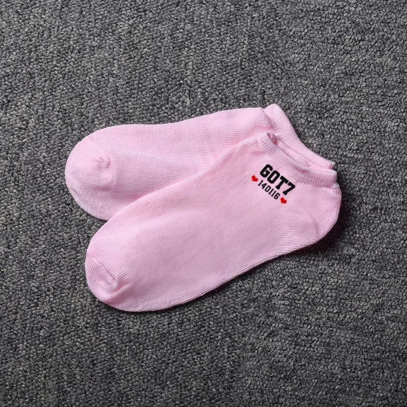 GOT7 Новые короткие носки с закрытым носком мужские и женские носки яркие цвета невидимые носки дропшиппинг