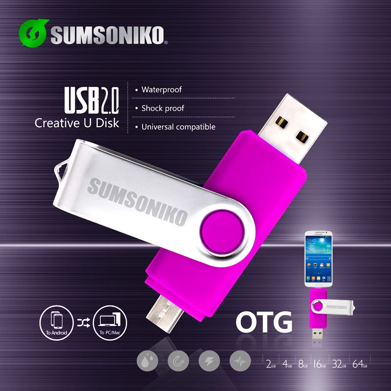 OTG USB Flash Drive 16 ГБ usb pen drive Продвижение Stick Смартфон pendrive Tablet PC Внешние Накопители |
