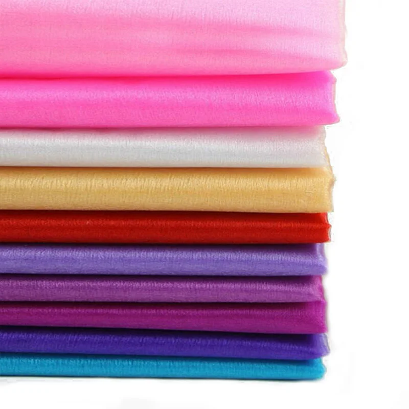 45cm*5m Sheer Crystal Organza Tulle Roll Fabric Tutu Birthday Gift Wrap Wedding Arches Decoration Event Party Favors Supplies